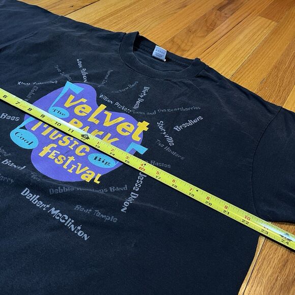 Velvet Park Music Fest 90s Wilson Pickett Vintage T-Shirt XL Distress w/ Hole - Picture 7 of 9